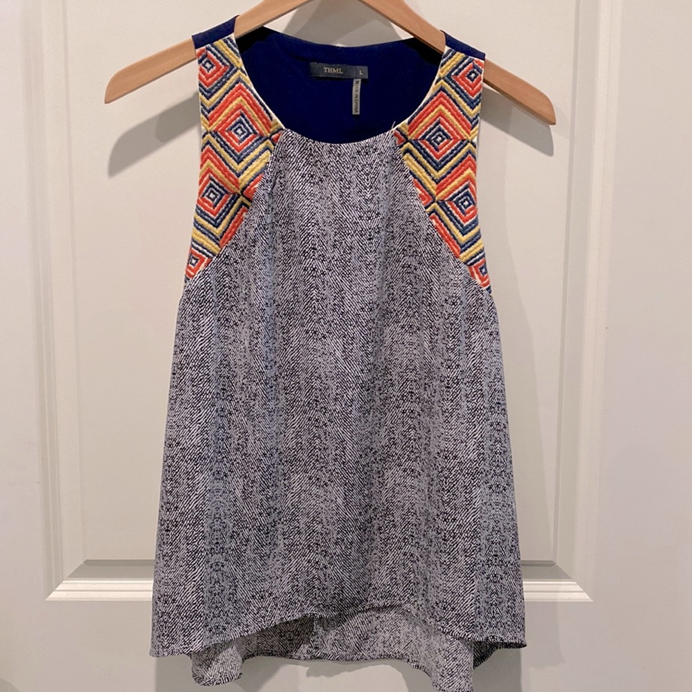 Boutique Flowy Open Back Top